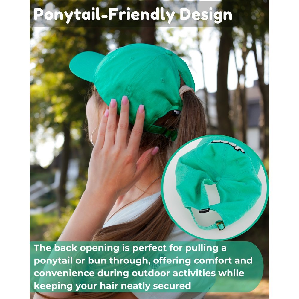 Hat - Jeep Chino Twill Ponytail with Chenille Text Patch - Speedlogix