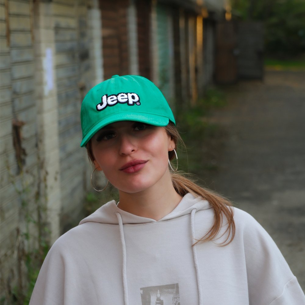 Hat - Jeep Chino Twill Ponytail with Chenille Text Patch - Speedlogix
