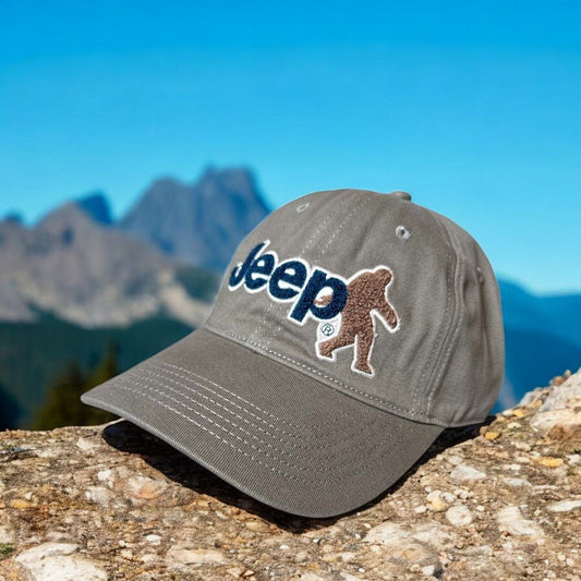 Hat - Jeep Chino Twill with Chenille Sasquatch Patch - Speedlogix
