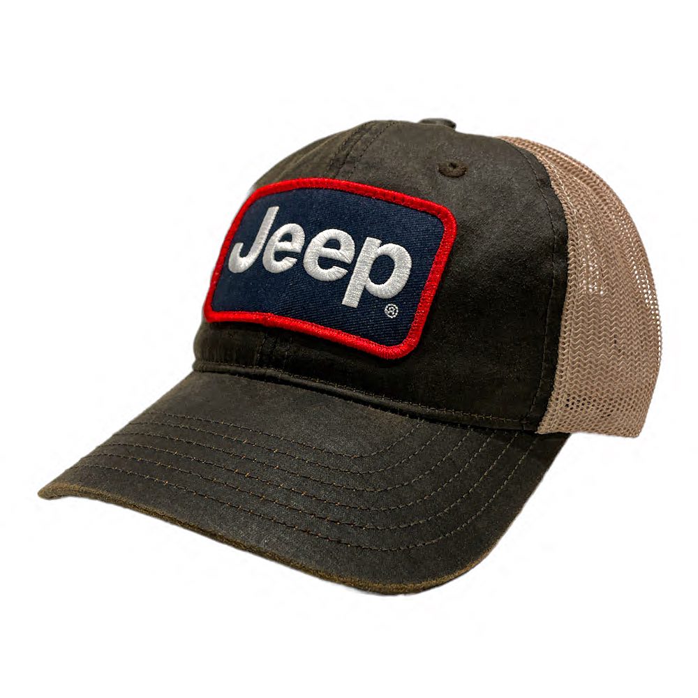 Hat - Jeep Coated Chino Twill Patch - Brown/Khaki - Speedlogix