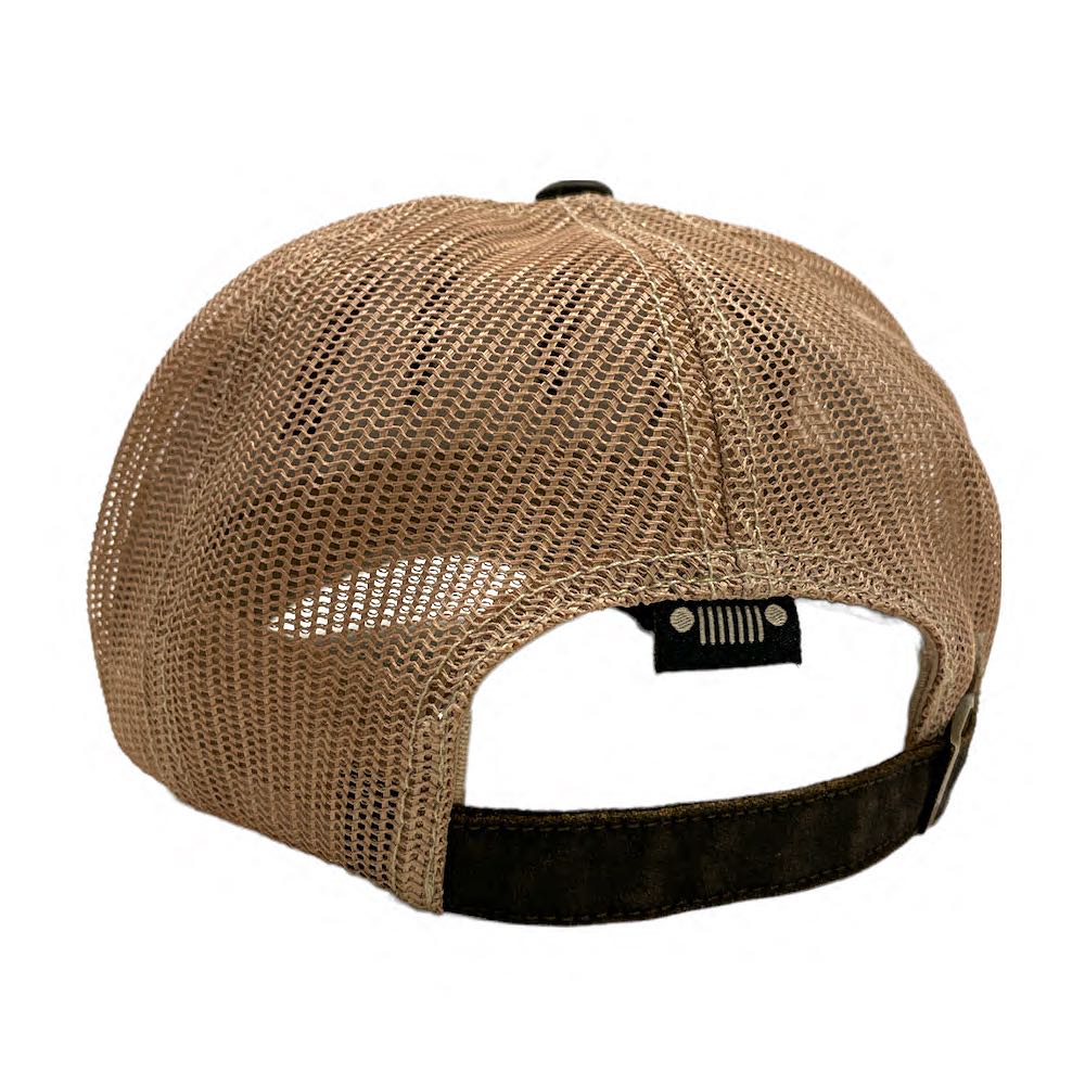 Hat - Jeep Coated Chino Twill Patch - Brown/Khaki - Speedlogix
