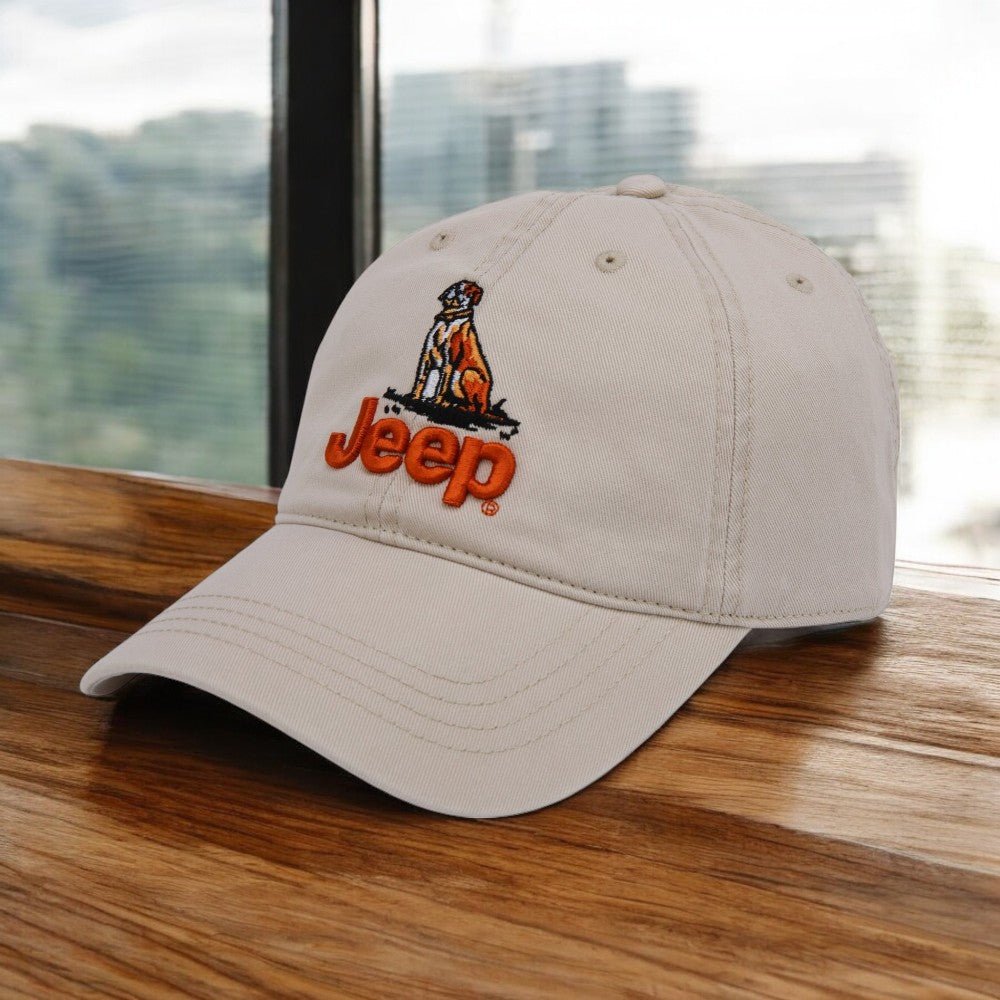 Hat - Jeep Dogs Premium Chino Twill - Khaki - Speedlogix