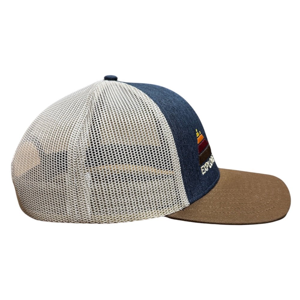 Hat - Jeep Explore The Outdoors - Heather Navy/Khaki/Brown - Speedlogix