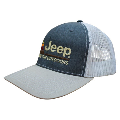 Hat - Jeep Explore The Outdoors - Heather Navy/Khaki/White - Speedlogix