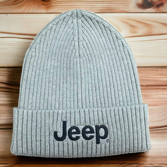 Hat - Jeep Flip Knit - Grey - Speedlogix