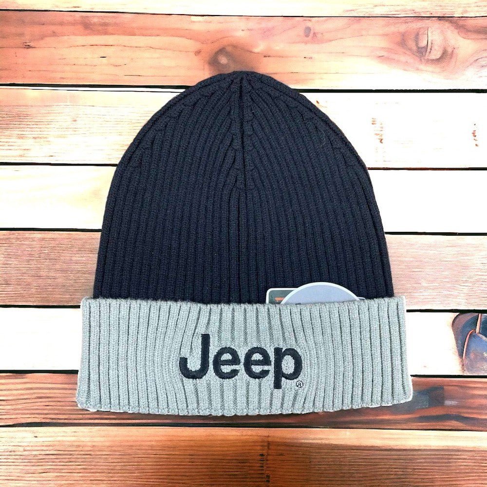 Hat - Jeep Flip Knit - Grey/Black - Speedlogix