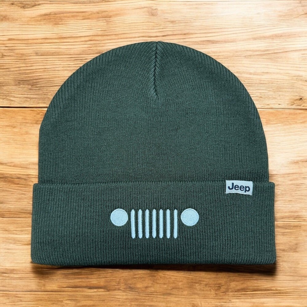 Hat - Jeep Grille Flip Knit - Army Green - Speedlogix
