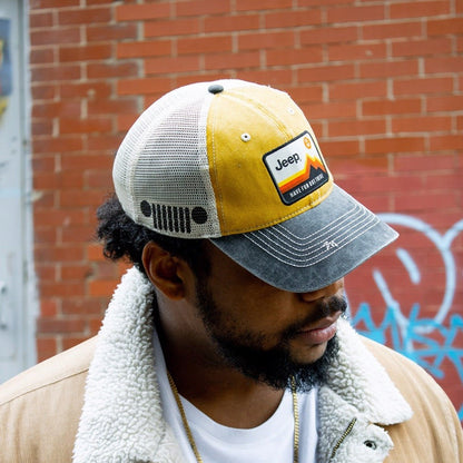Hat - Jeep Have Fun Out There Patch Garment Washed Trucker - Speedlogix