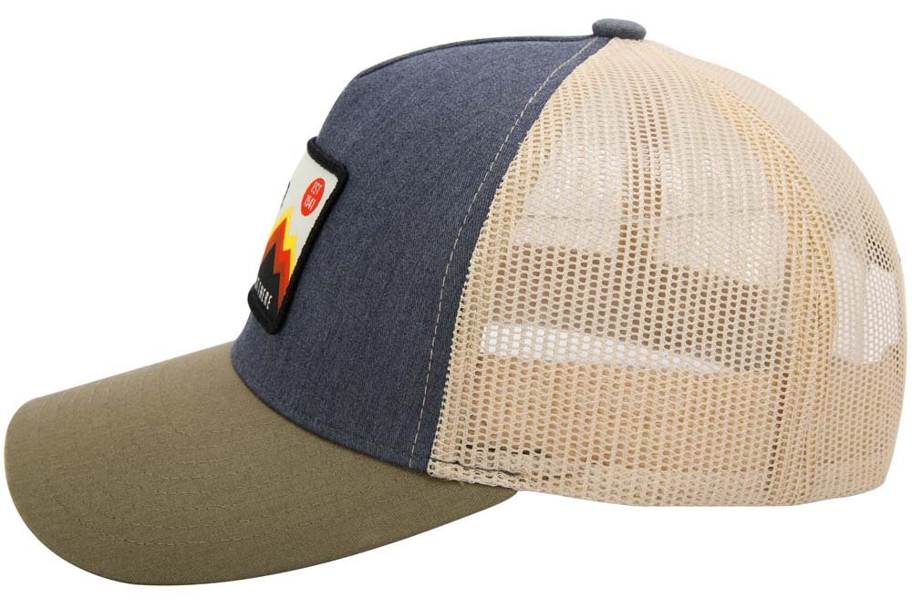 Hat - Jeep Have Fun Out There Trucker Patch Hat - Charcoal/Olive/Khaki - Speedlogix