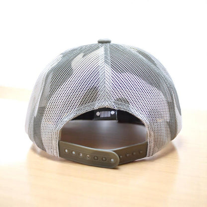 Hat - Jeep Heather Grey and Camo Trucker - Speedlogix