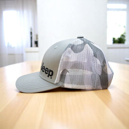 Hat - Jeep Heather Grey and Camo Trucker - Speedlogix
