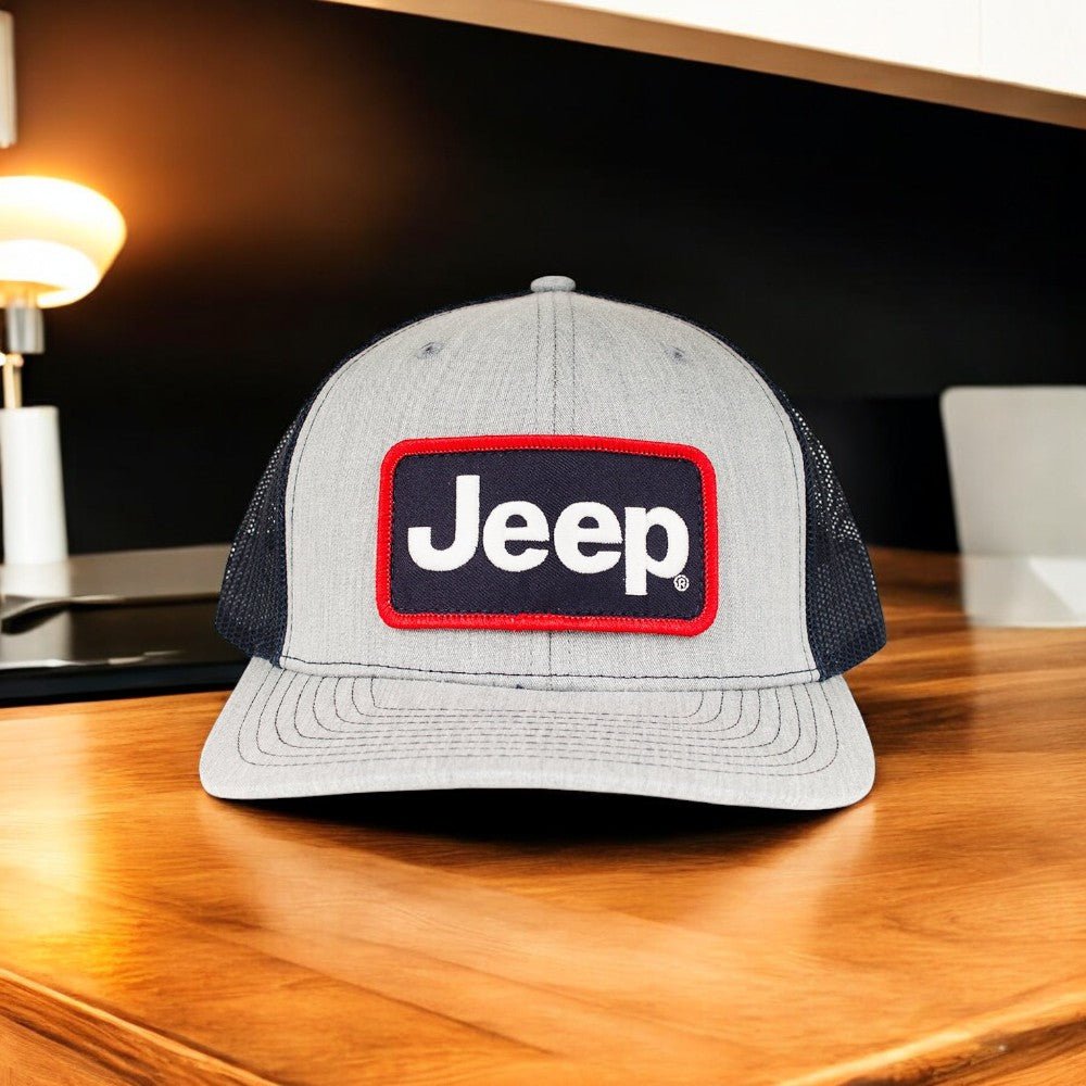 Hat - Jeep Patch Hat - Heather Grey/Navy - Speedlogix