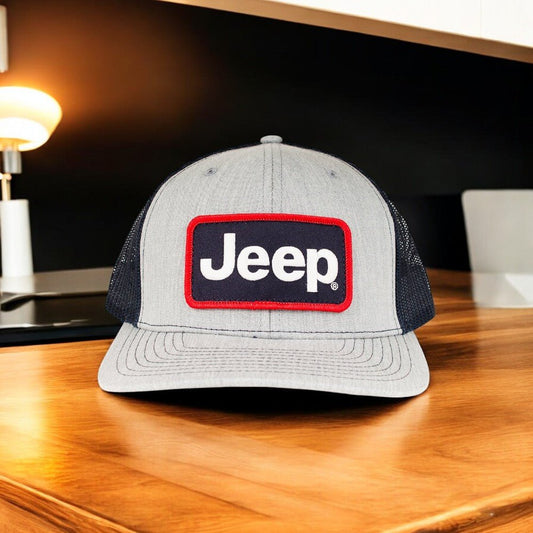 Hat - Jeep Patch Hat - Heather Grey/Navy - Speedlogix
