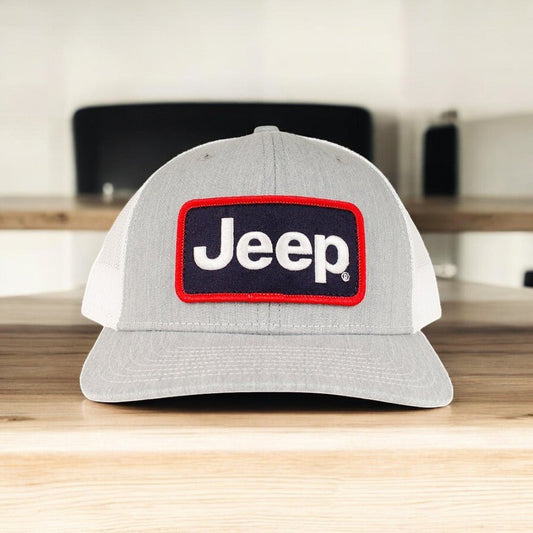 Hat - Jeep Patch Hat - Heather Grey/White - Speedlogix