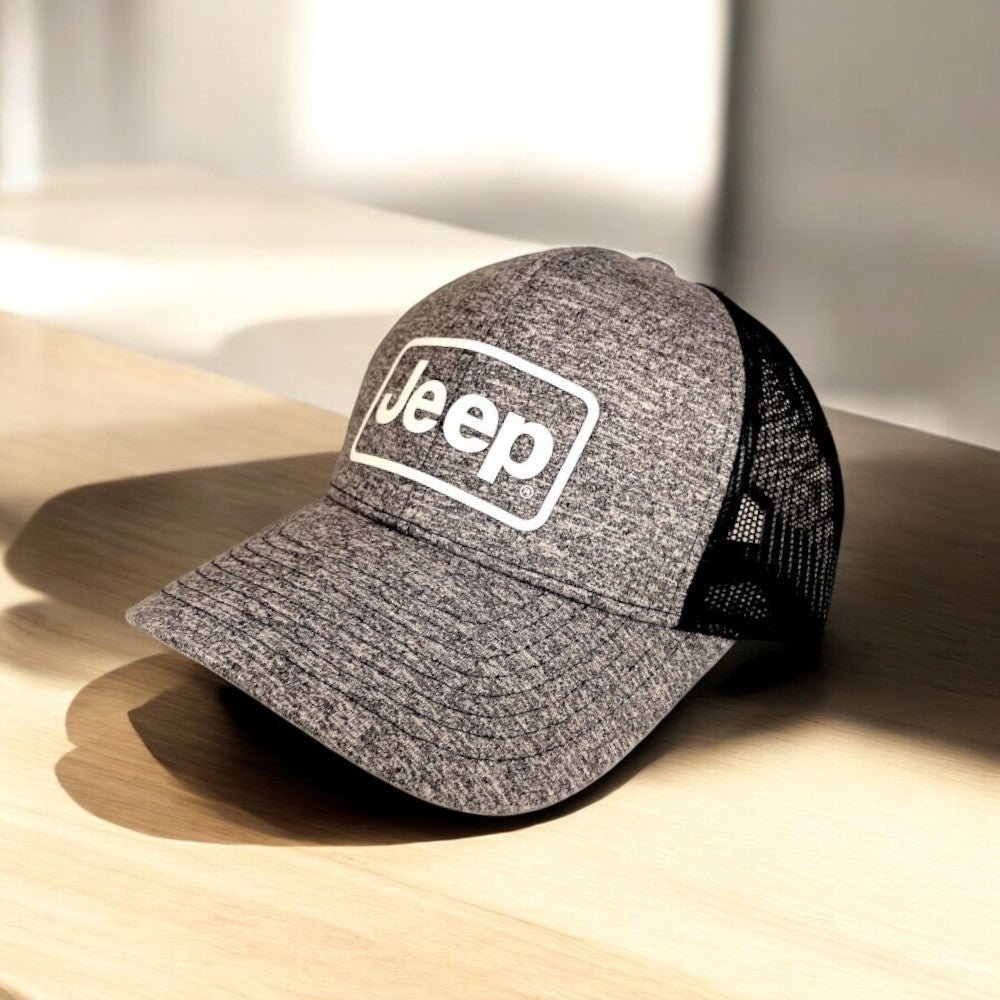 Hat - Jeep Rectangle - Heather Navy - FINAL SALE - Speedlogix