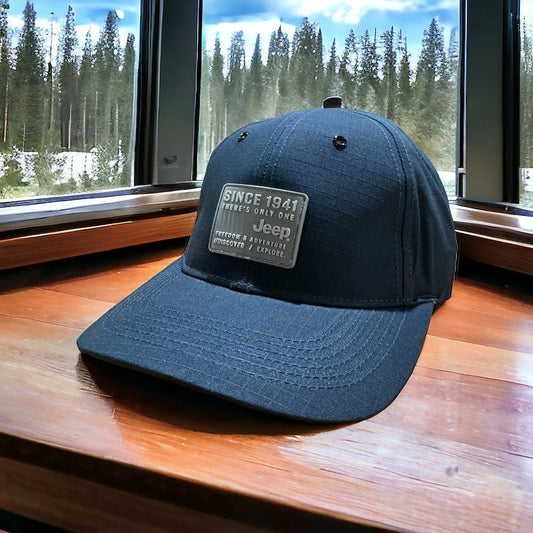 Hat - Jeep Stencil Ripstop Hat - Navy - Speedlogix
