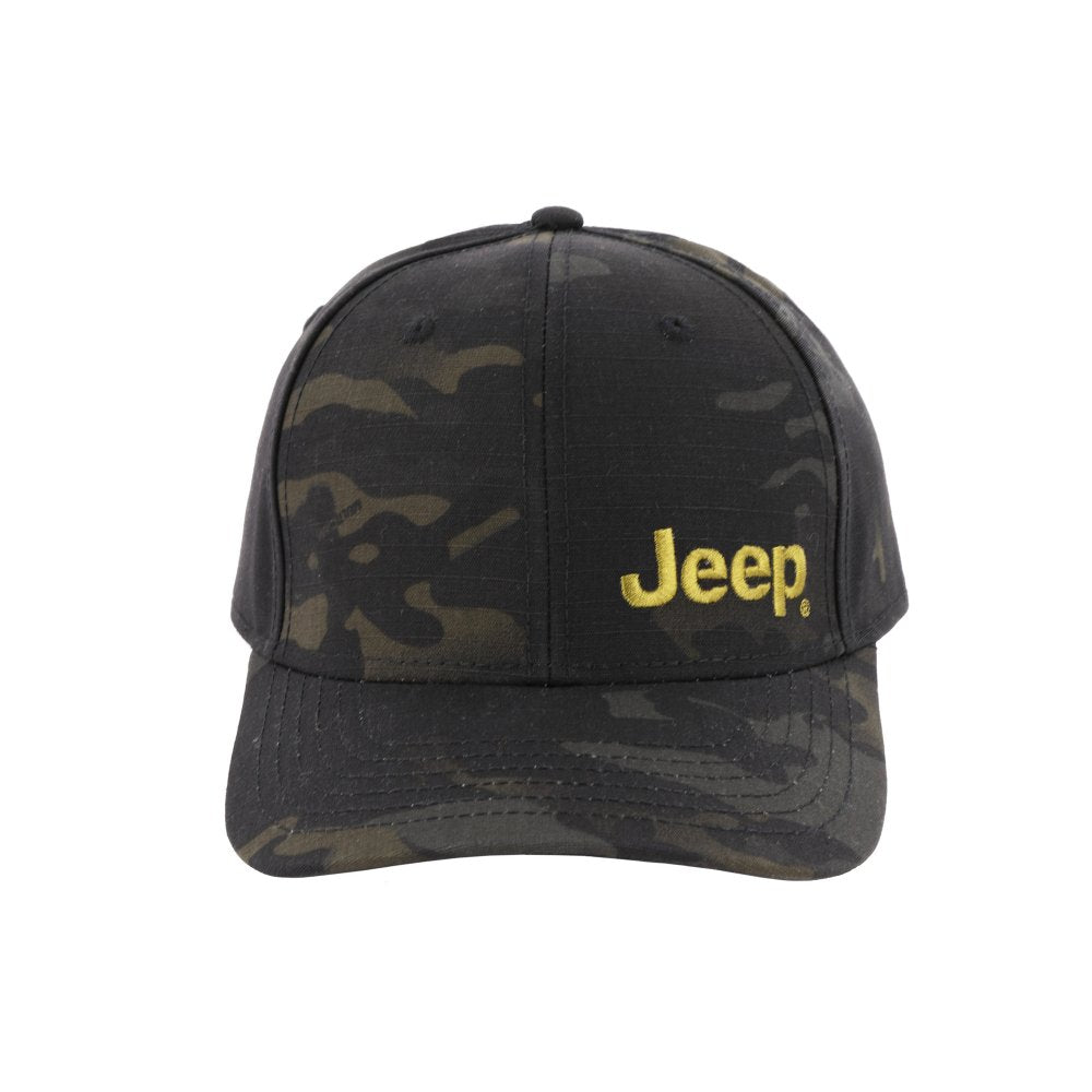 Hat - Jeep Text LP - Black Camo/Green - Speedlogix