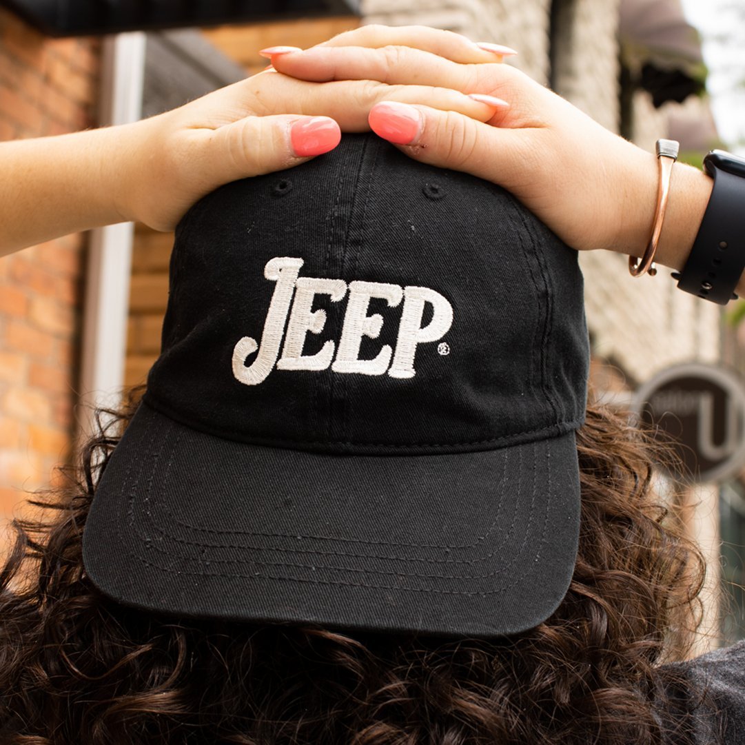 Hat - Jeep Vintage Chino Twill - Black - Speedlogix