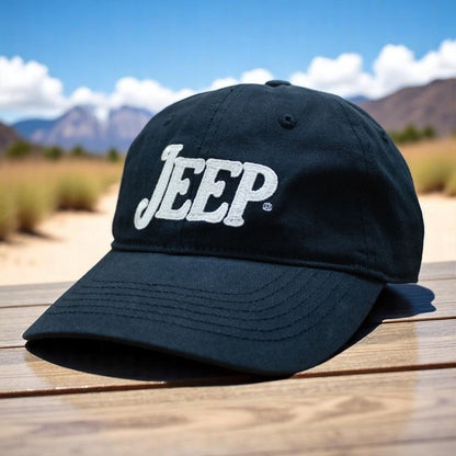 Hat - Jeep Vintage Chino Twill - Black - Speedlogix