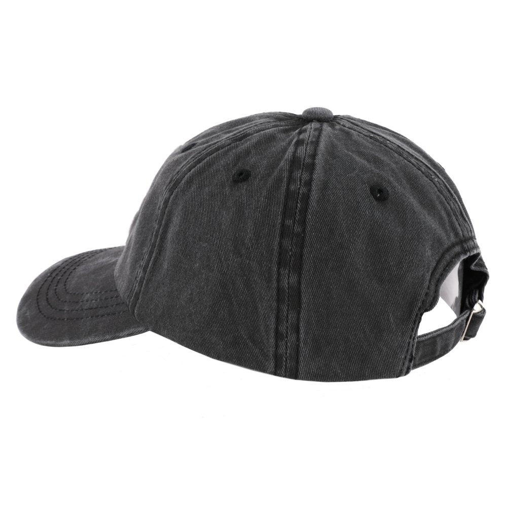 Hat - Jeep Wave USA Chino Twill Patch Hat - Washed Black - Speedlogix