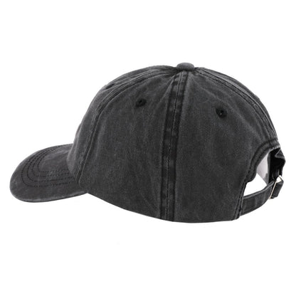 Hat - Jeep Wave USA Chino Twill Patch Hat - Washed Black - Speedlogix