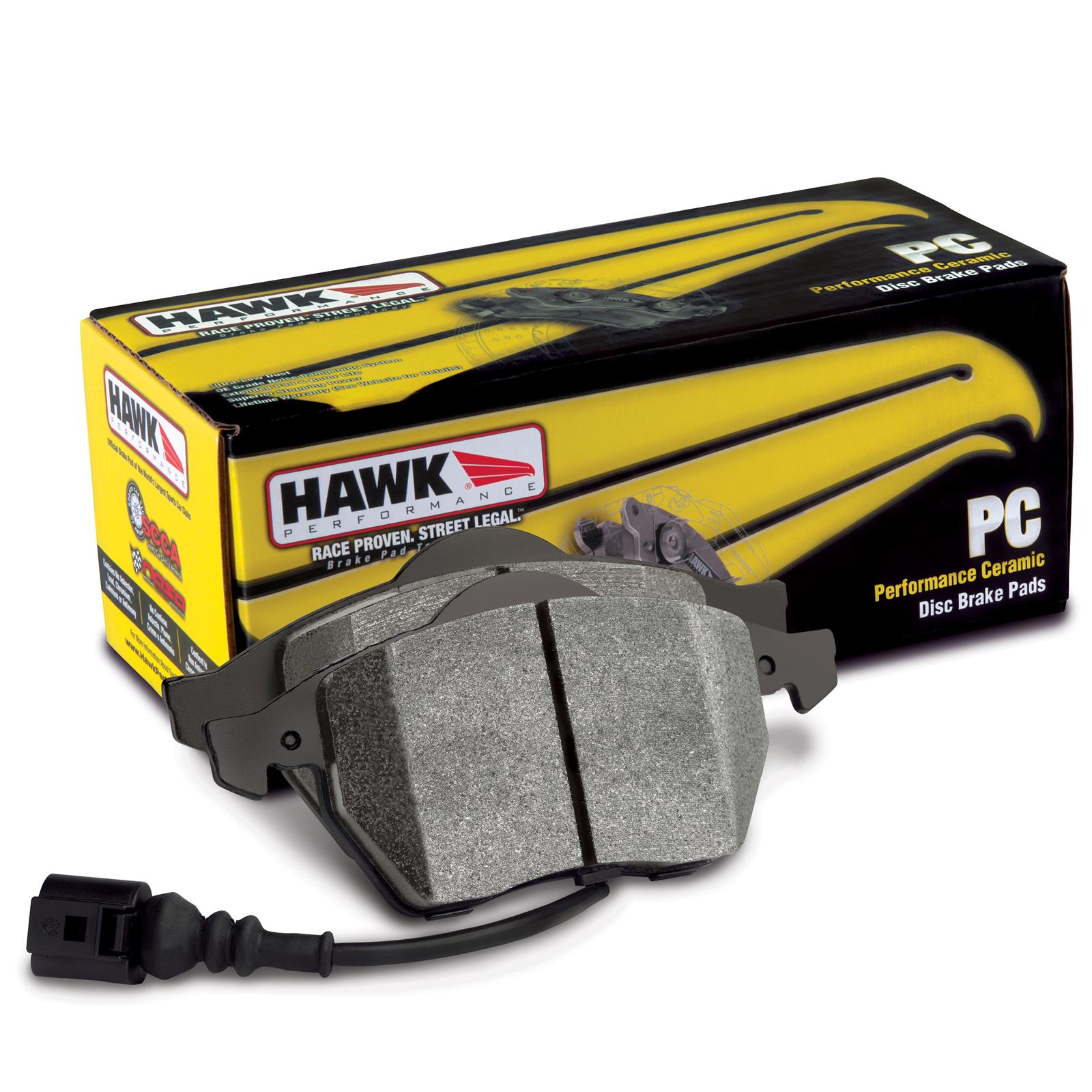 Hawk Ceramic Front Disc Brake Pads 2005 - 2023 Challenger/Charger 5.7L - Speedlogix
