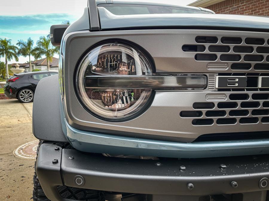 Headlight Bucket Inlays - 2021+ Bronco Badlands / WildTrak / First Edition - Speedlogix