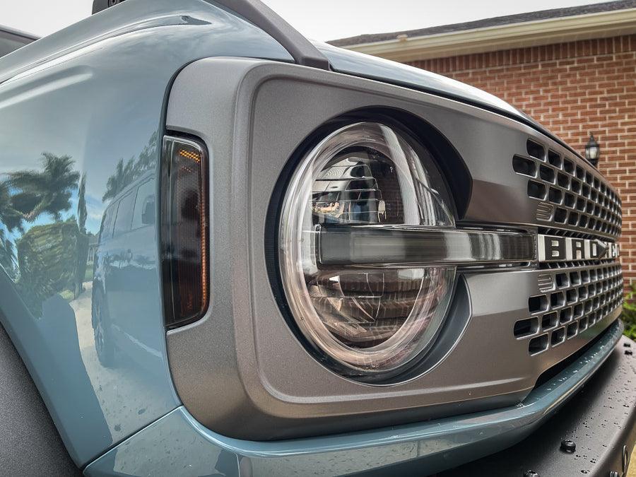 Headlight Bucket Inlays - 2021+ Bronco Badlands / WildTrak / First Edition