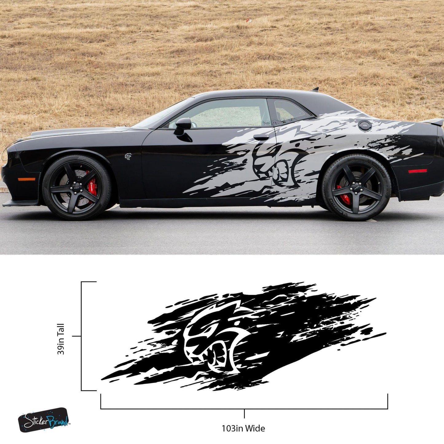 Hellcat Decal Sticker for Challenger, Charger, Durango SRT. 7003 - Speedlogix