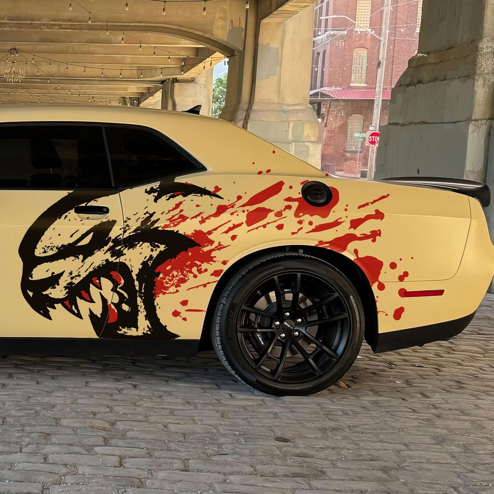 Hellcat Decal Sticker for Challenger, Charger, Durango SRT. Blood Splatter Car Decal. 6993 - Speedlogix