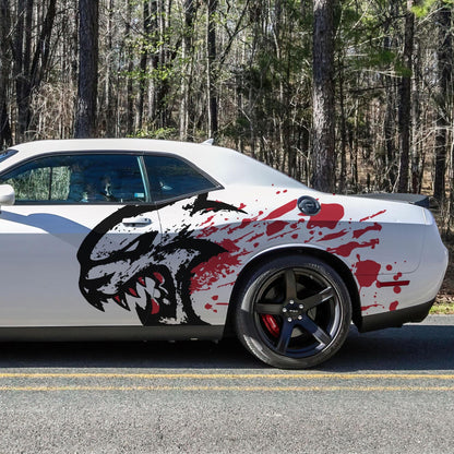 Hellcat Decal Sticker for Challenger, Charger, Durango SRT. Blood Splatter Car Decal. 6993 - Speedlogix