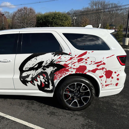Hellcat Decal Sticker for Challenger, Charger, Durango SRT. Blood Splatter Car Decal. 6993 - Speedlogix