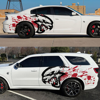 Hellcat Decal Sticker for Challenger, Charger, Durango SRT. Blood Splatter Car Decal. 6993 - Speedlogix