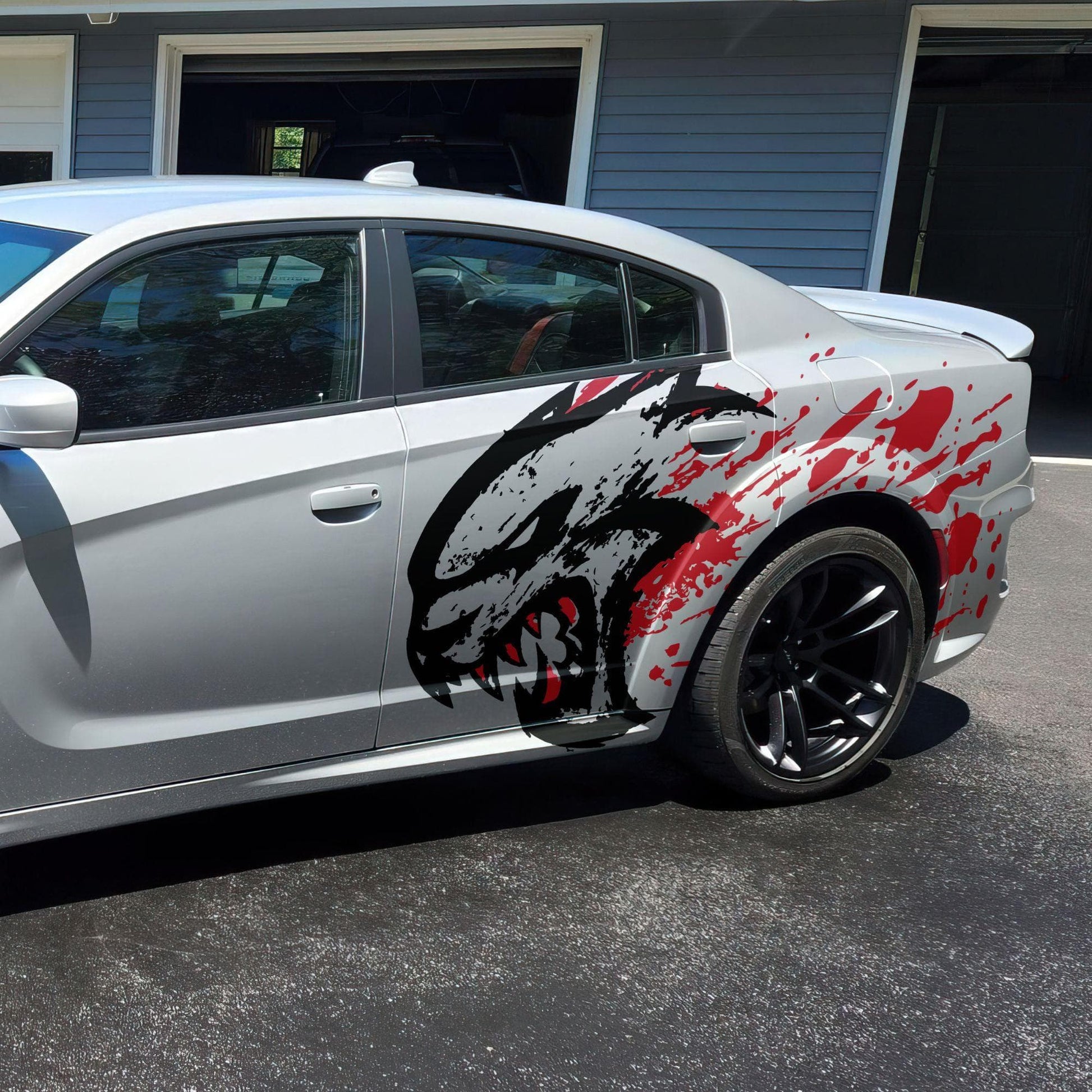Hellcat Decal Sticker for Challenger, Charger, Durango SRT. Blood Splatter Car Decal. 6993 - Speedlogix
