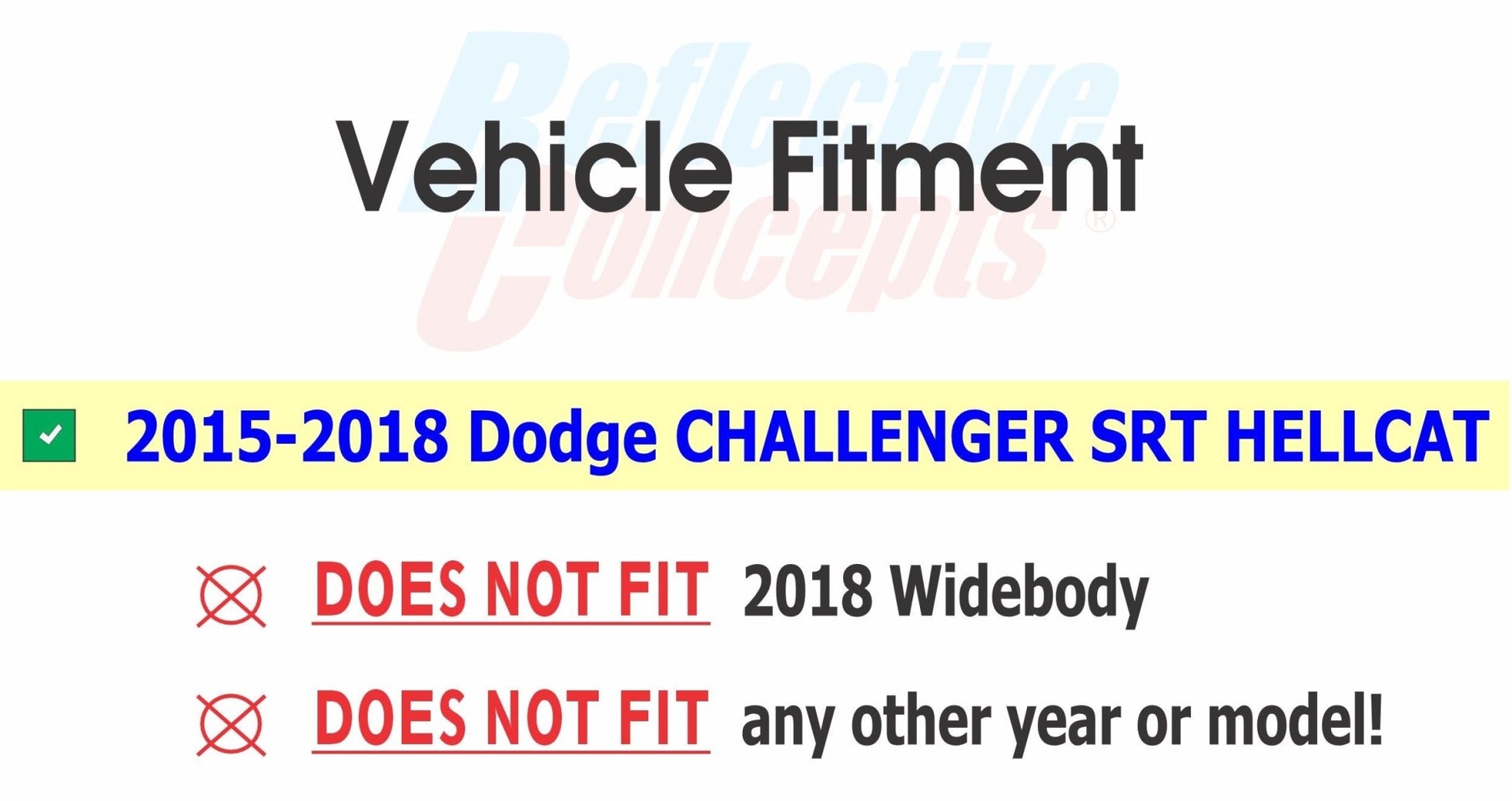 Hellcat Emblem Overlay Decals (pair) - 15 - 18 Challenger SRT Hellcat - Speedlogix