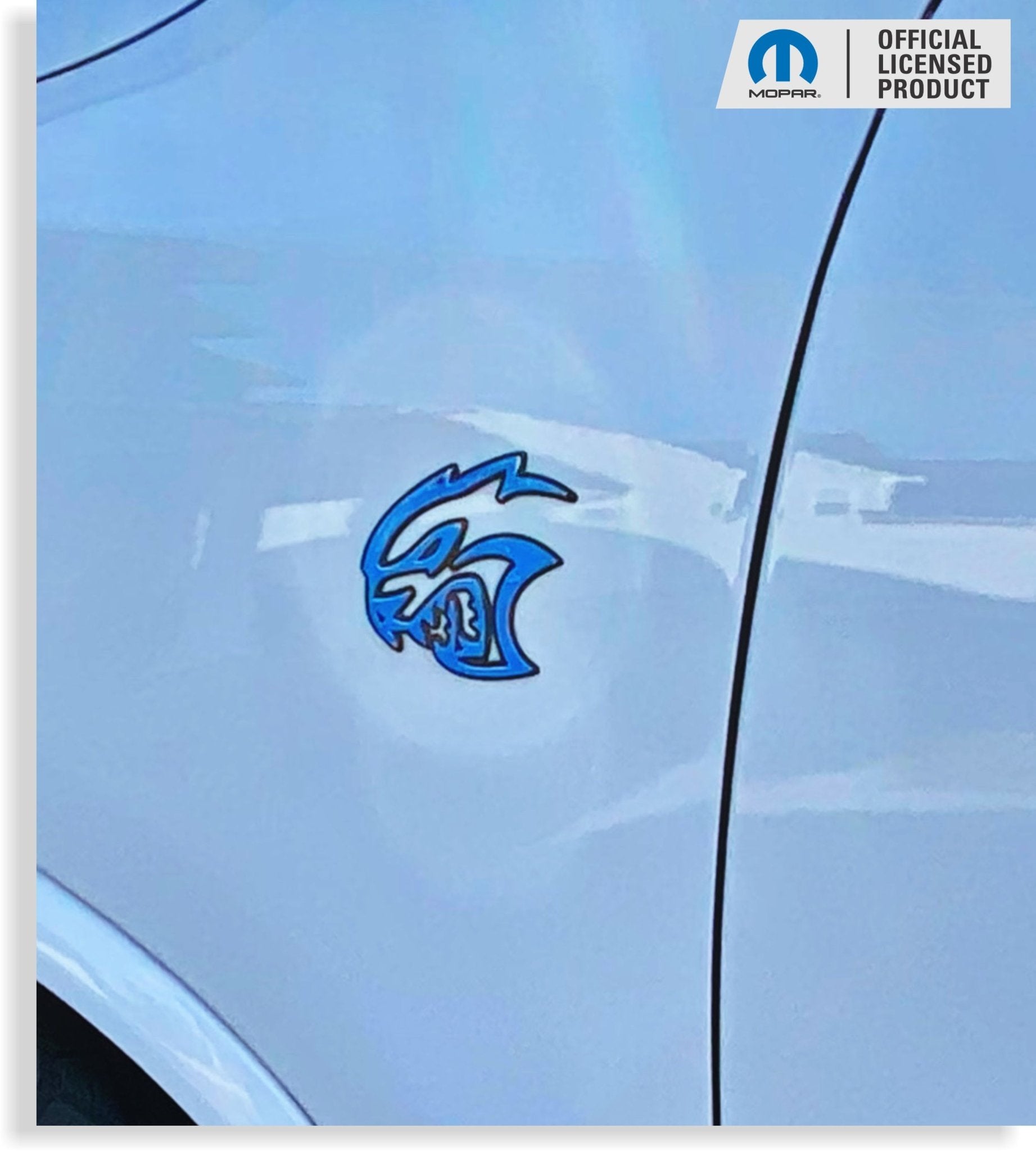 Hellcat Emblem Overlay Stickers (pair) - Durango SRT Hellcat - Speedlogix