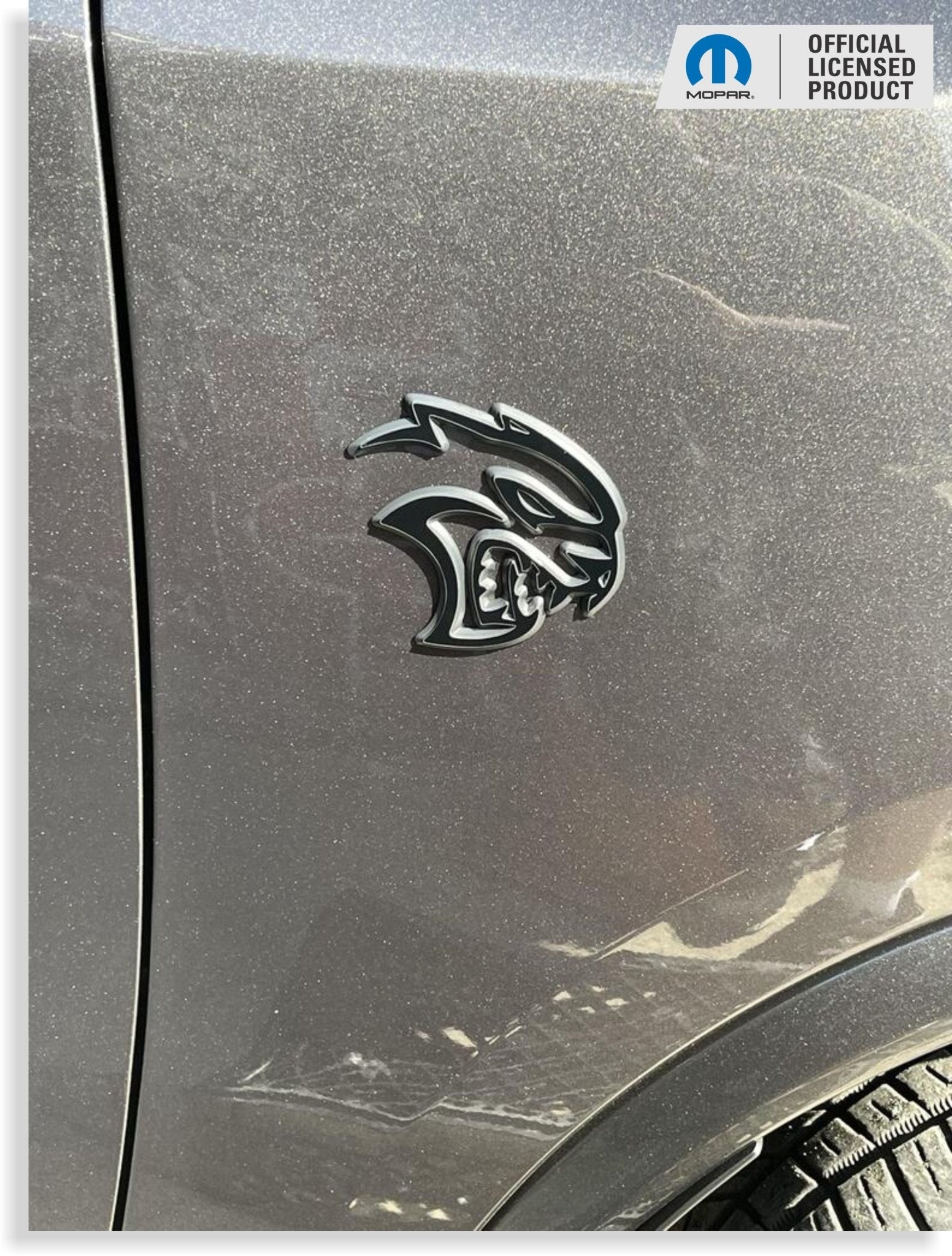 Hellcat Emblem Overlay Stickers (pair) - Durango SRT Hellcat - Speedlogix