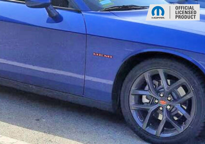 Hemi Emblem Overlay Decals (pair) - 2020 - 2022 Challenger RT - Speedlogix