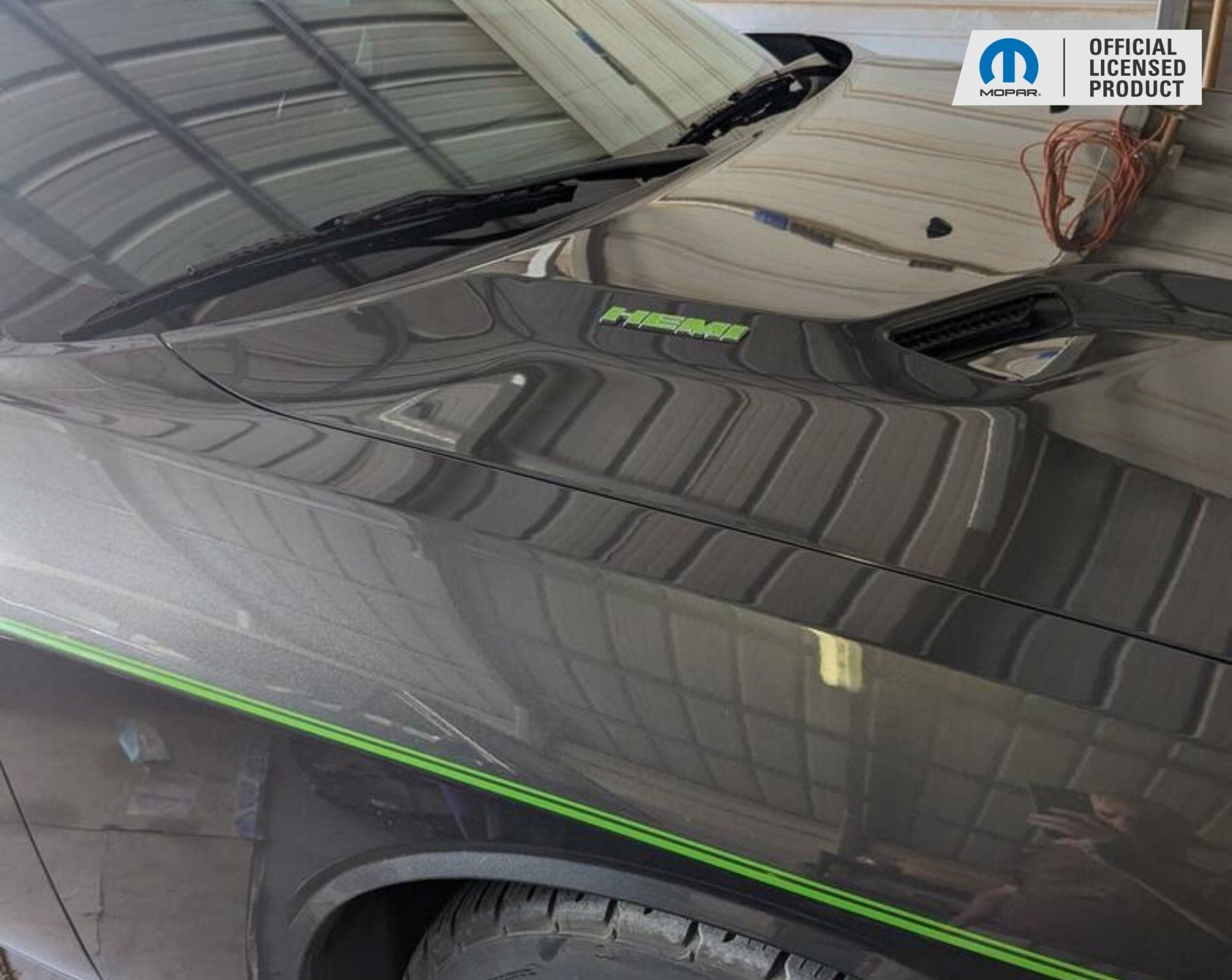 Hemi Emblem Overlay Decals (pair) Dodge Challenger - Speedlogix