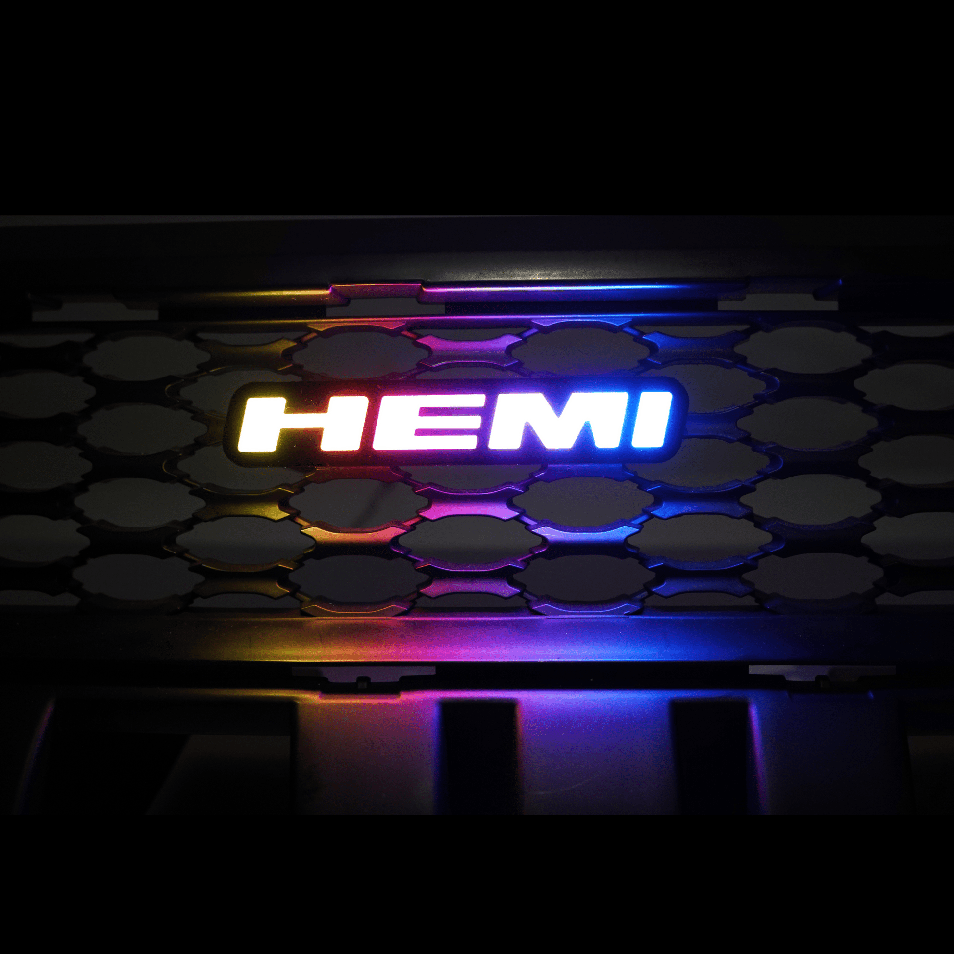 Hemi LED Badge (Multicolor Flow) - Speedlogix