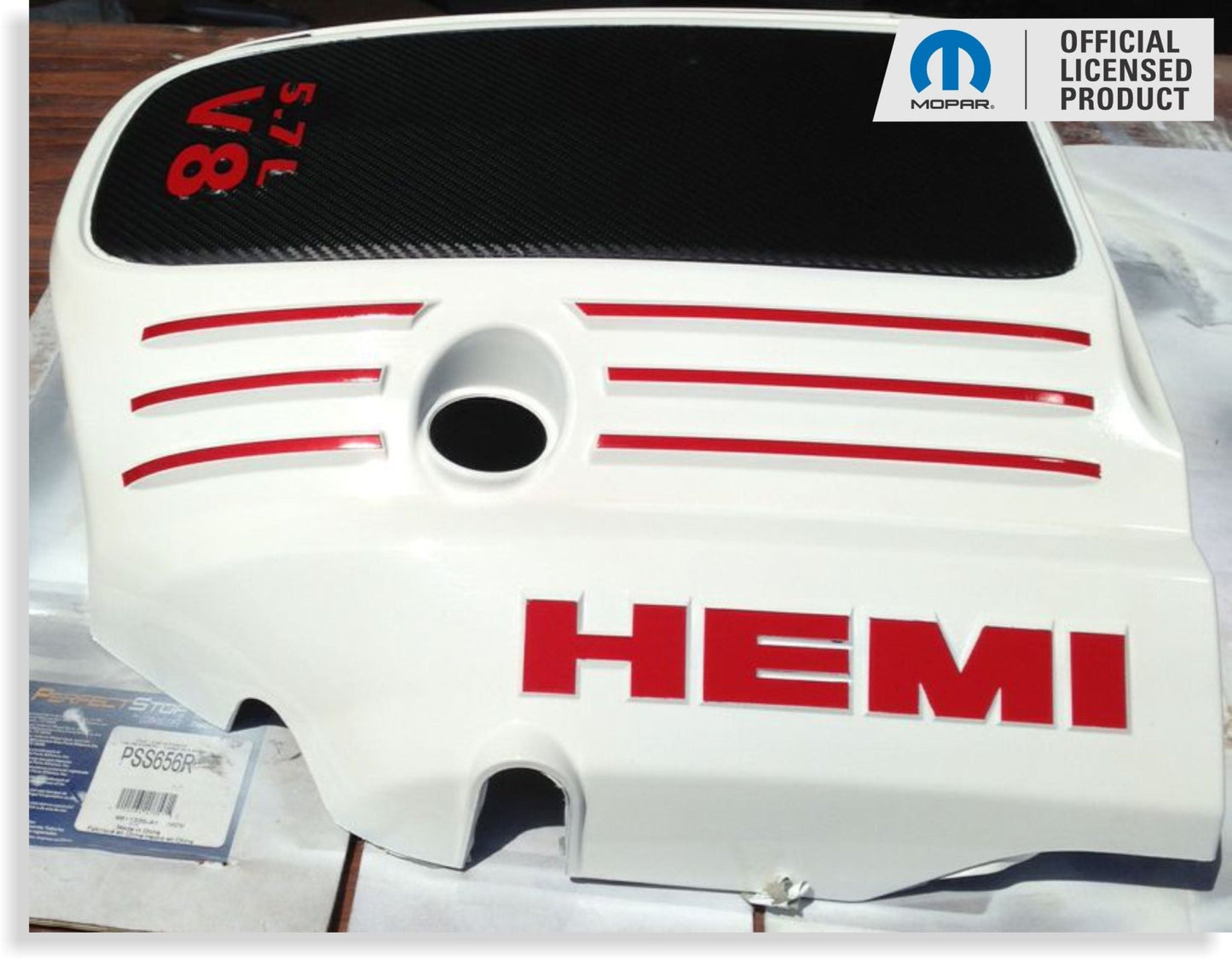 HEMI Lettering Engine Cover Decals - 06 - 23 Charger R/T - Speedlogix