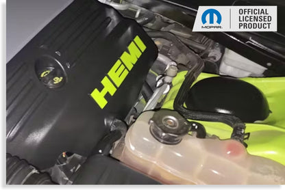 HEMI Lettering Engine Cover Decals - 09 - 23 Challenger R/T - Speedlogix