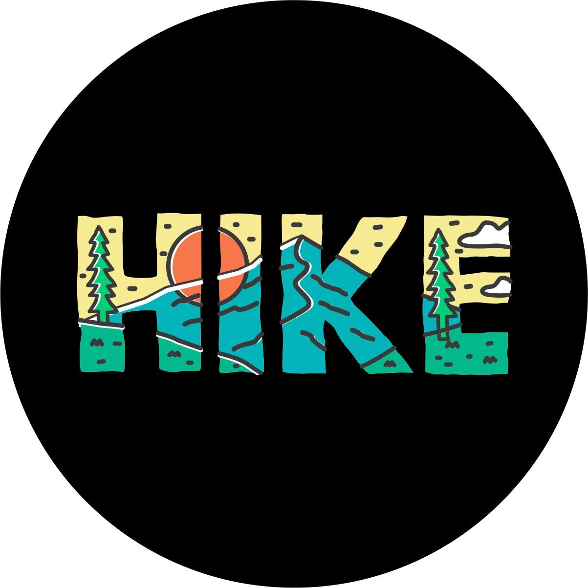 Hike Mountains Bronco Spare Tire Cover - Speedlogix