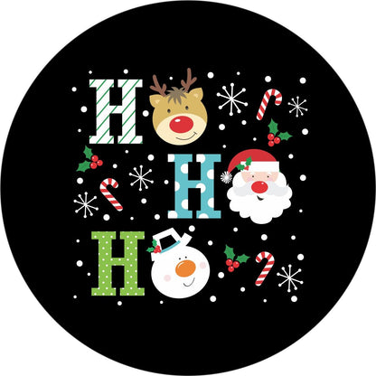 Ho Ho Ho Santa, Frosty, Rudolph Bronco Spare Tire Cover - Speedlogix