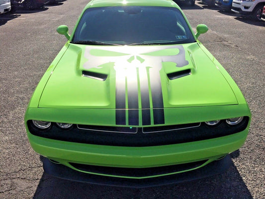 Hood "Skull" Decal Cover for 2015 - 2024 Dodge Challenger - Speedlogix