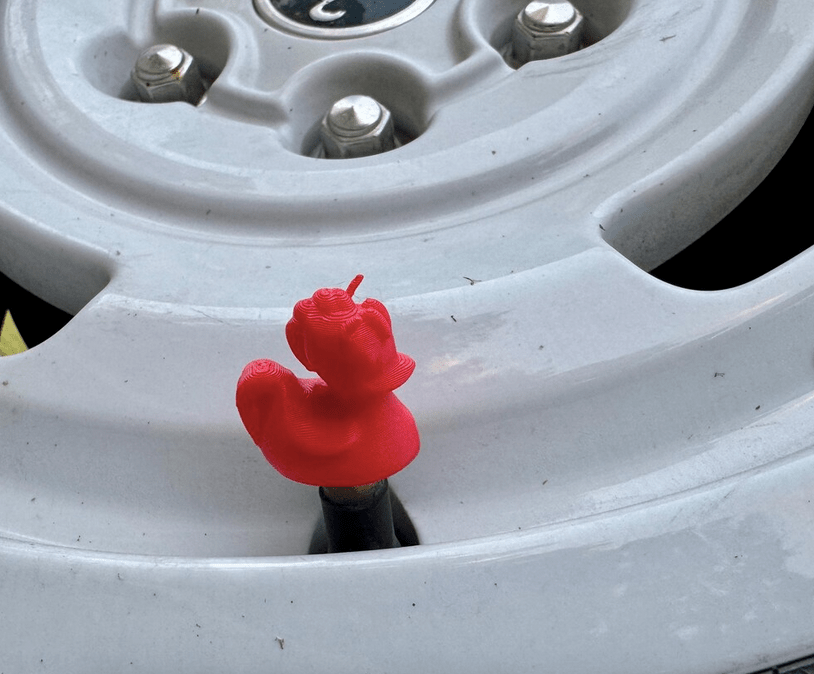 Horse Duck Valve Stem Caps, Universal Fit, Set of 5 - Speedlogix