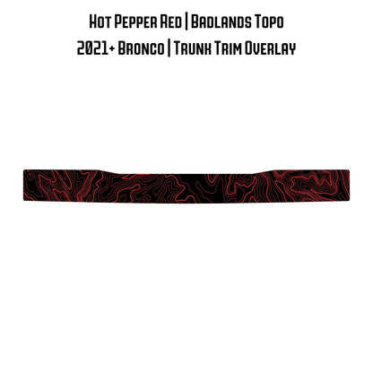 Topo Trunk Trim Overlay / Protector - 2021+ Bronco