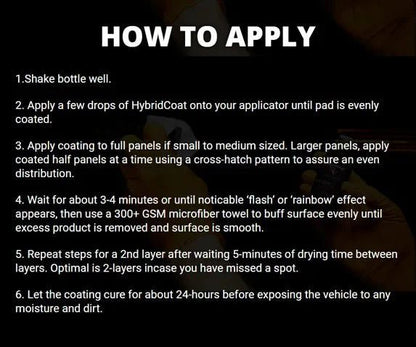 HybridCoat Graphene + Ceramic 10H Ultra Glossy Protective Coating - Speedlogix