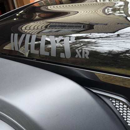 XR Stencil Style Hood Decals - 2022+ Wrangler Willys Xtreme Recon