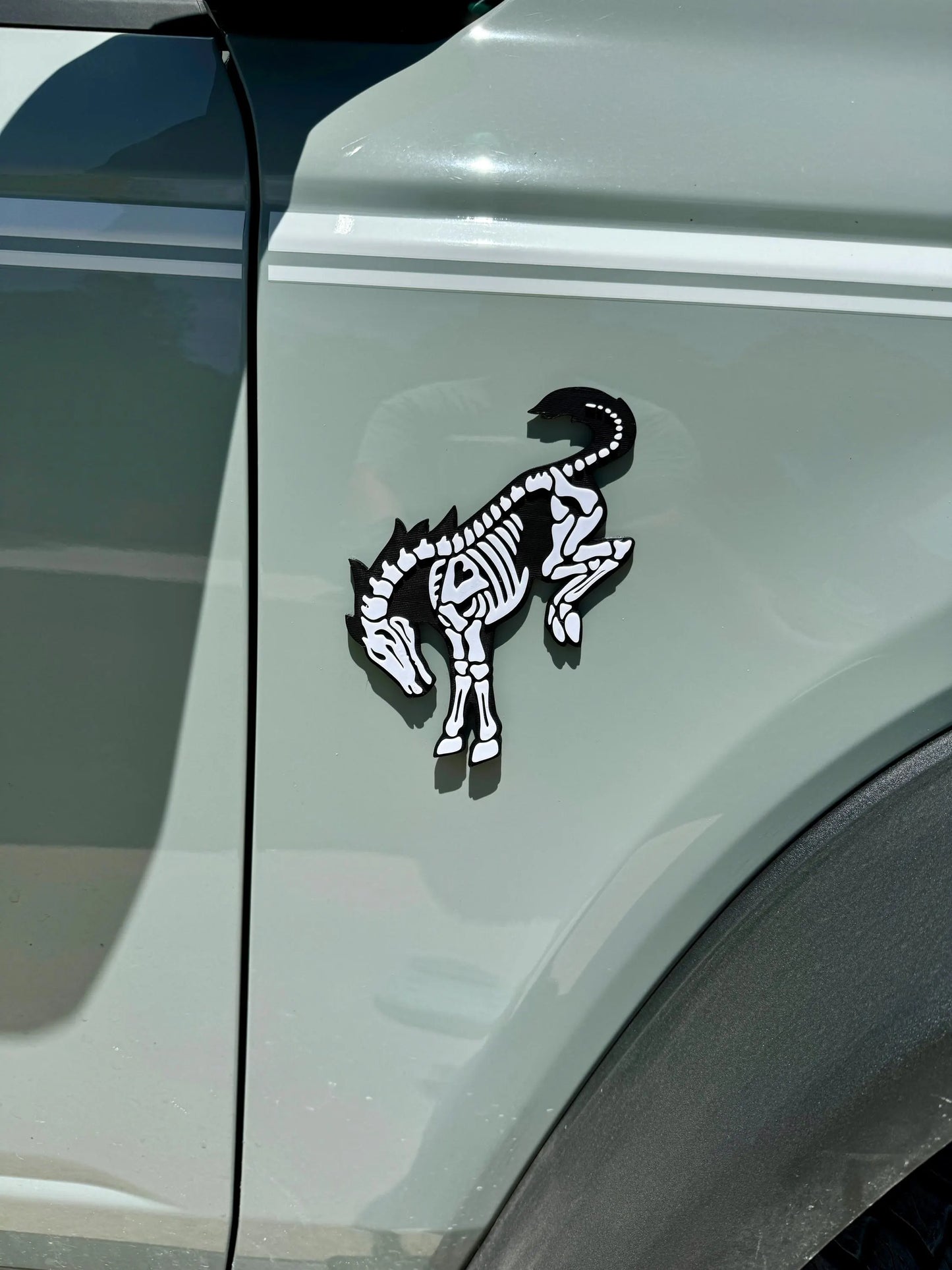 Skeleton Bucking Bronco Emblem